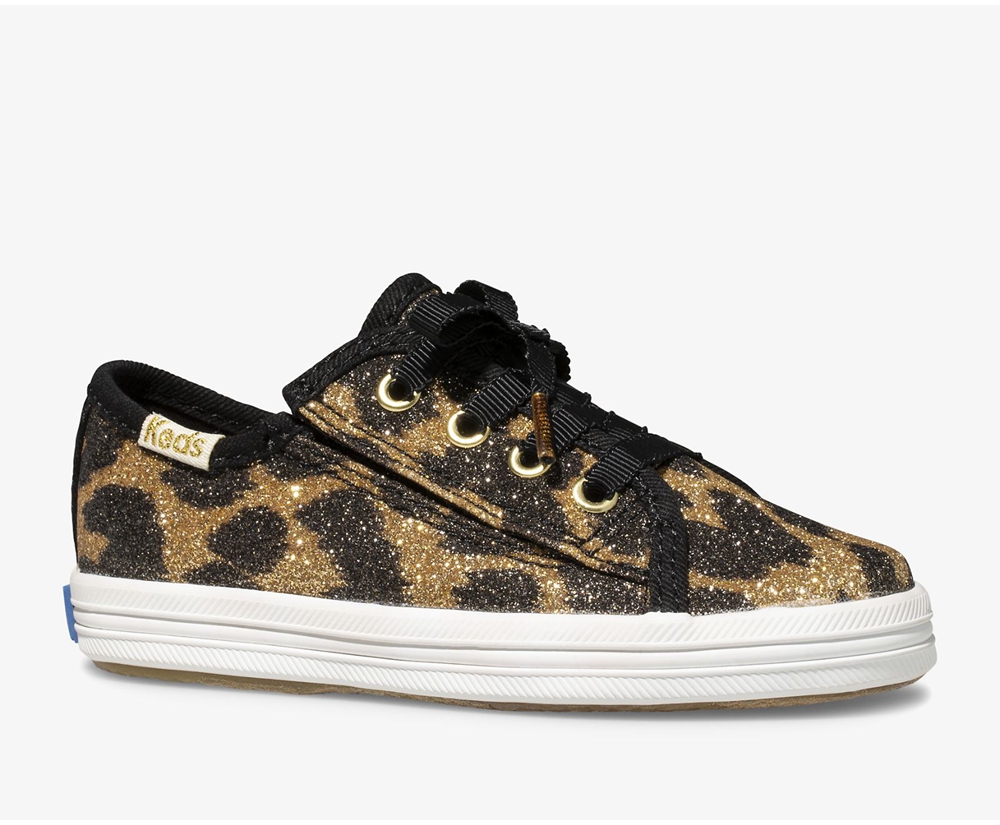 Zapatillas Keds Niños Leopardo - Kate Spade New York Kickstart Jr. Glitter Leopard - 270-KWIZOX